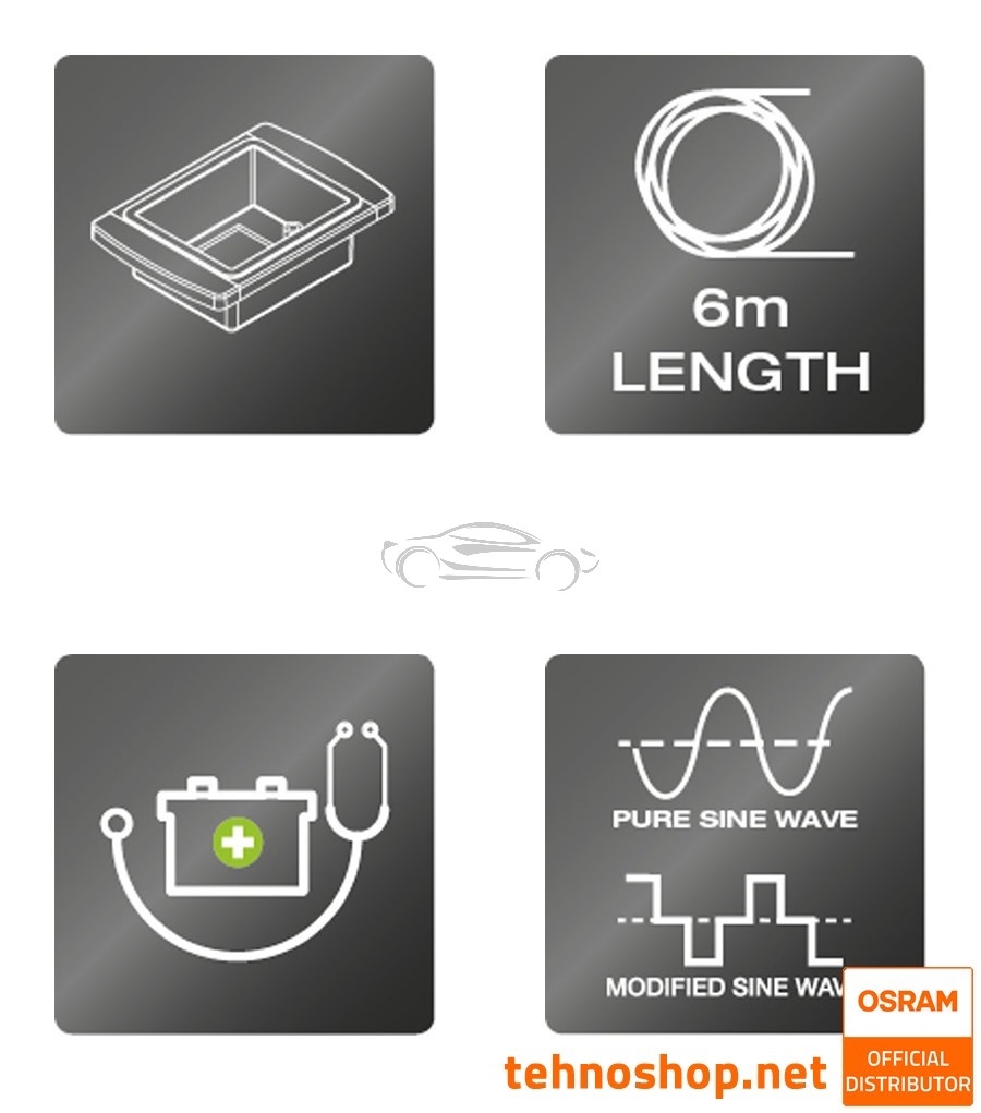 LCD UPRAVLJALNI ZASLON ZA PRETVORNIK NAPETOSTI OSRAM POWERinvert PRO 12/24V OINVLCD