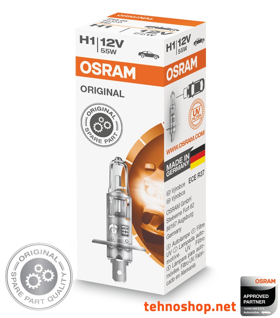 ŽARNICA OSRAM HALOGEN H1 64150 55W 12V P14.5S FS1