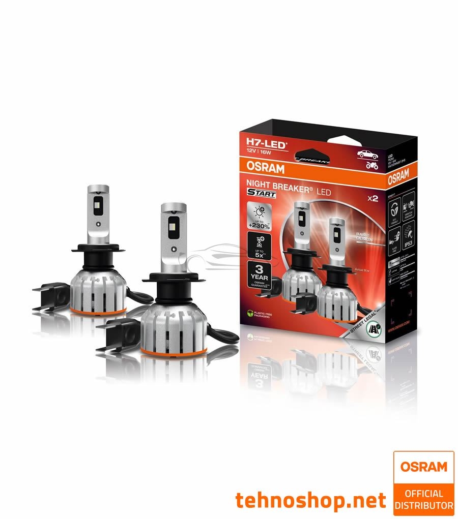 LED ŽARNICE OSRAM NIGHT BREAKER START H7 64210DWNBST-2HB 12V PX26d 2HB