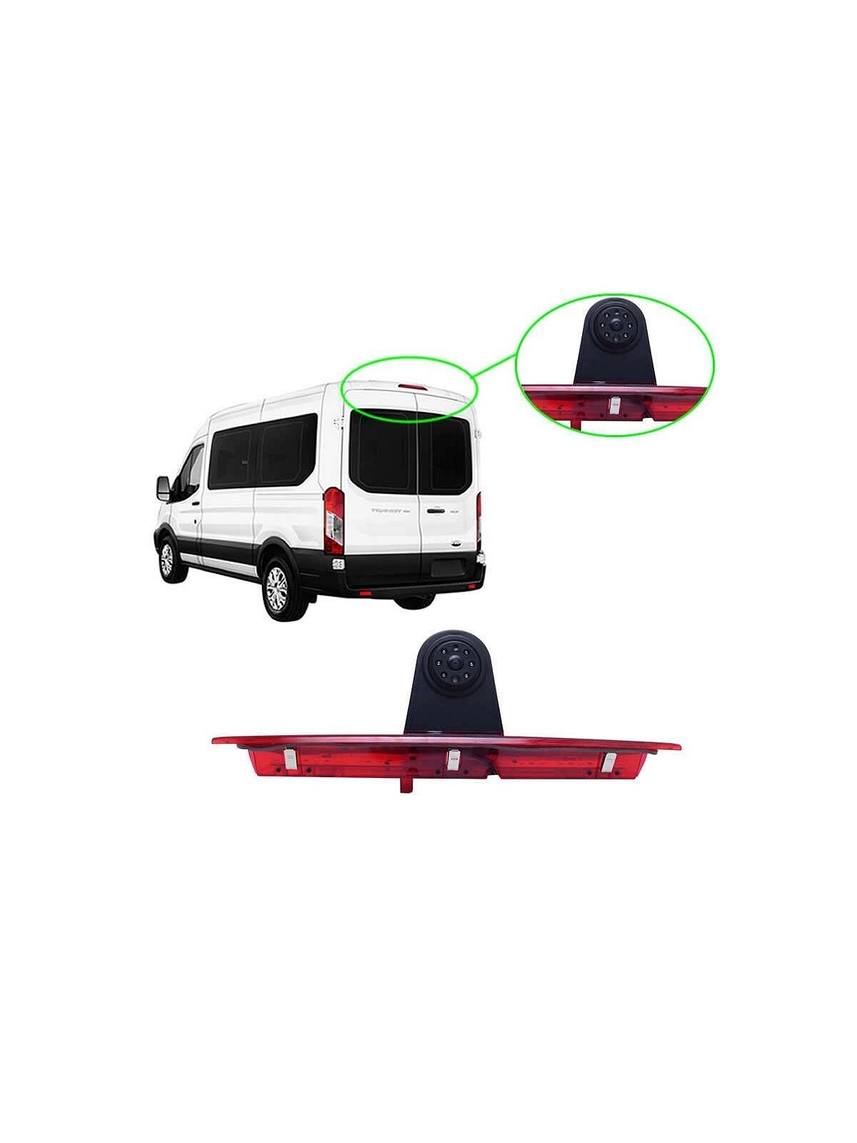 OEM REARVIEW PARKING CAMERA FORD TRANSIT 2014+ BRAKE LIGHT