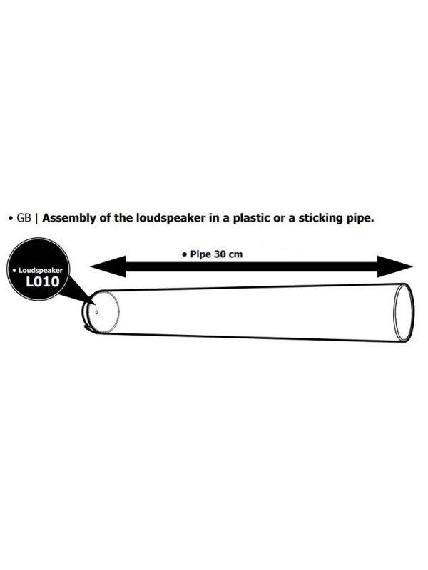 ULTRASONIC POWER CANNON WITH SPEAKER KEMO M161 12V