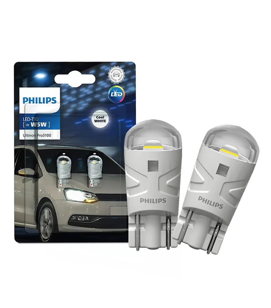 BULB PHILIPS LED W5W Ultinon PRO3100 6000K 11961CU31B2 DUOPACK