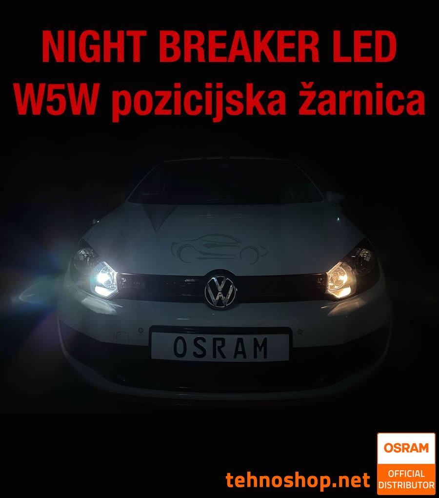 LED BULBS OSRAM NIGHT BREAKER LED W5W 2825DWNB-2HFB 6000K 12V