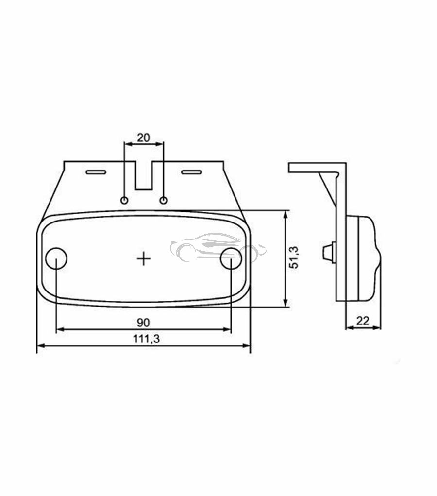 LED POZICIJSKA LUČ HELLA ORIGINAL VALUEFIT 12/24V IP67 ECE