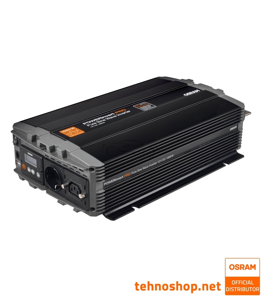 INVERTER OSRAM POWERinvert PRO 12V DC - 230V AC 1000W RCD OEINVPAR10