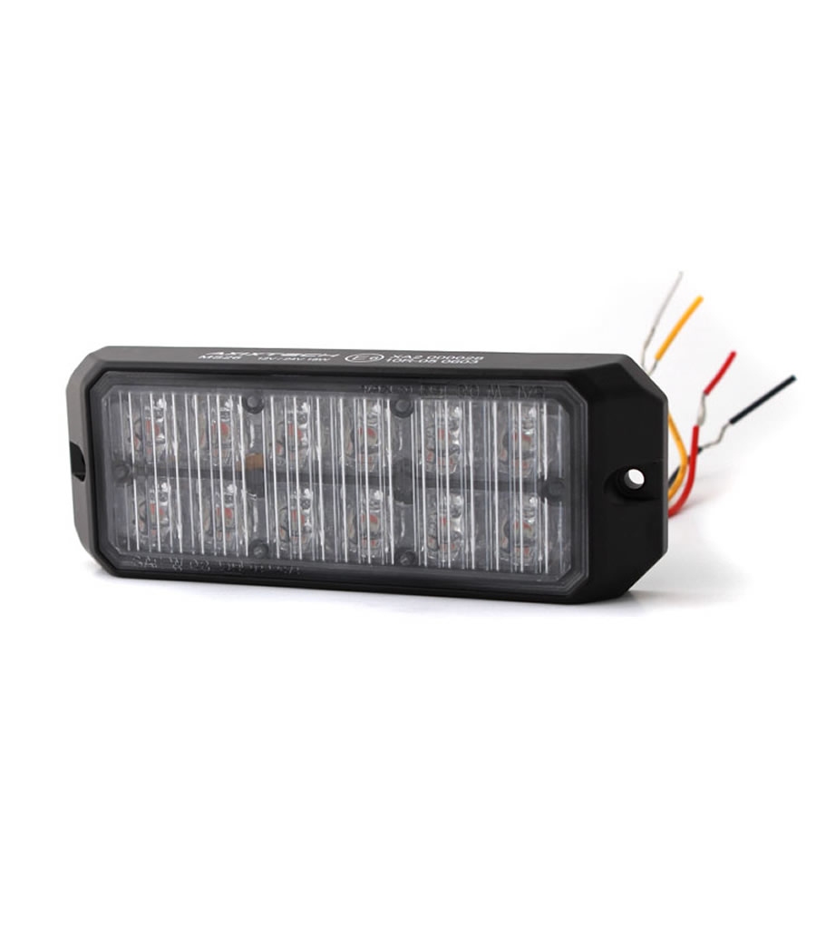 LUČ STROBOSKOPSKA MS26C2-A 12/24V 12 LED ORANŽNA CLASS2