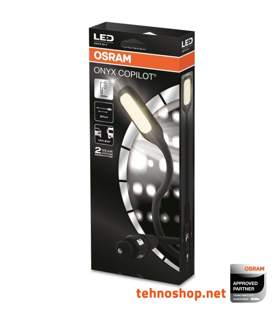 READING LIGHT OSRAM ONYX COPILOT M+7 BK 9-32V FS1
