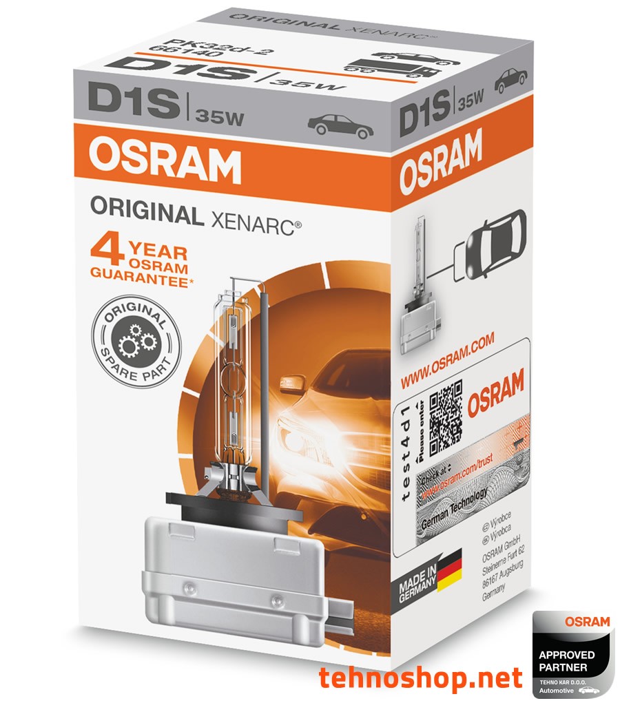 ŽARNICA OSRAM XENON D1S 66140 35W PK32D-2 FS1