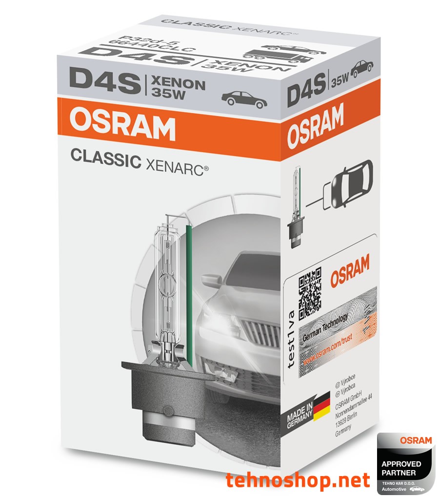 BULB OSRAM XENON D4S 66440CLC 35W P32D-5 FS1
