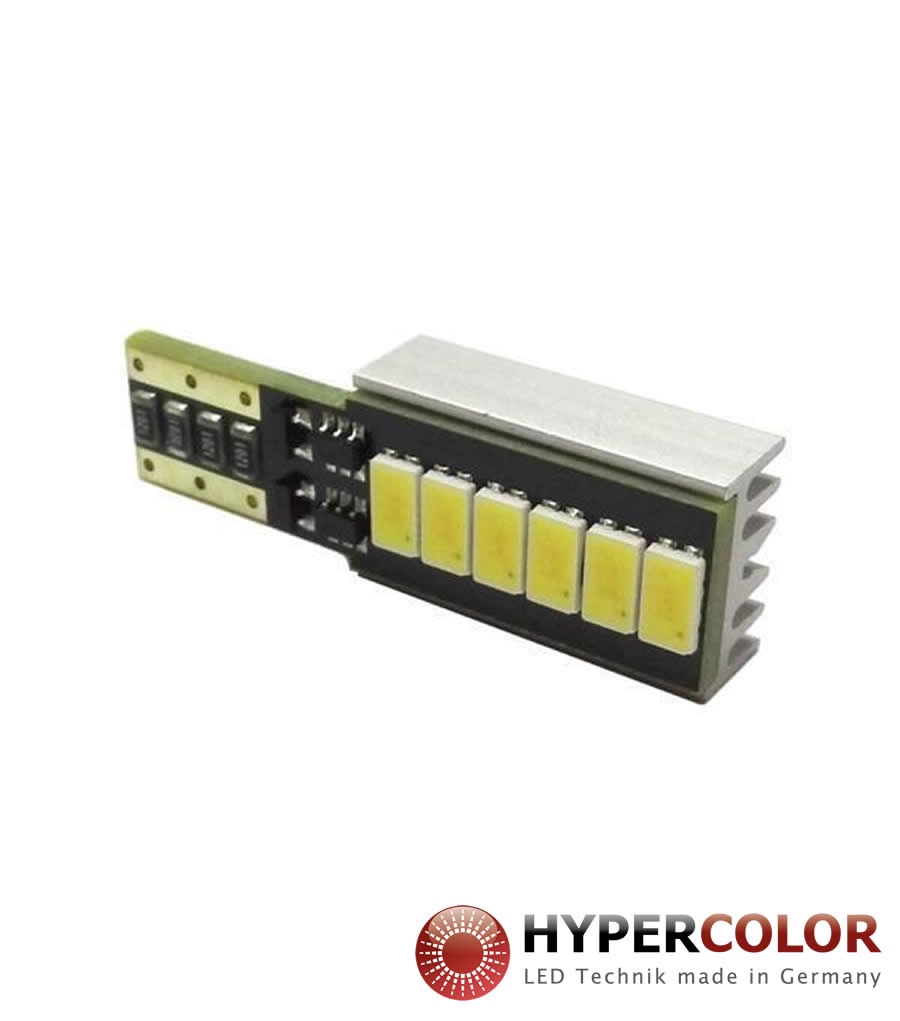 BULB HYPERCOLOR LED W5W H225 T10 RADIAL HYPRON 6 LED 4000K