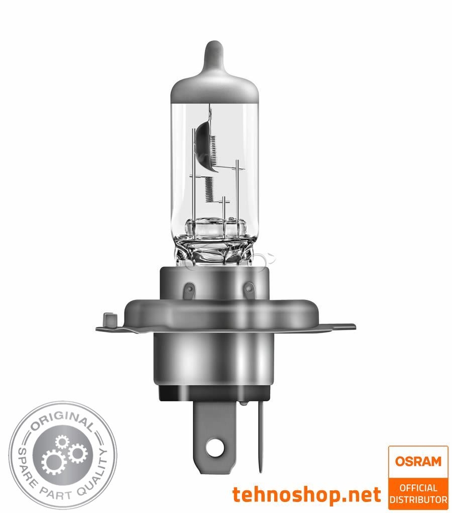 OSRAM HALOGEN BULB H4 64193-1BL ORIGINAL 60/55W 12V P43t 1BL