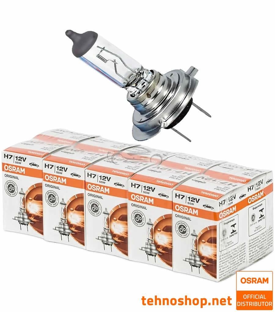 10x ŽARNICA OSRAM HALOGEN H7 64210 55W 12V PX26D FS1