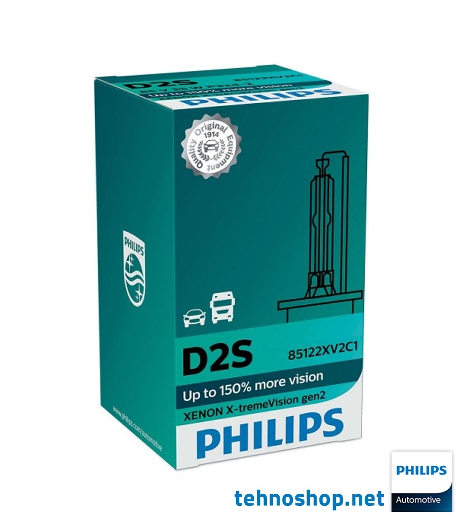 XENON BULB PHILIPS D2S X-TREMEVISION gen2 85122XV2 85V 35W P32d-2 C1