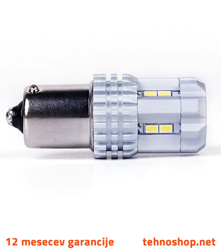 ŽARNICA CN LED Ba15S P21W 12V 12 LED 6500K