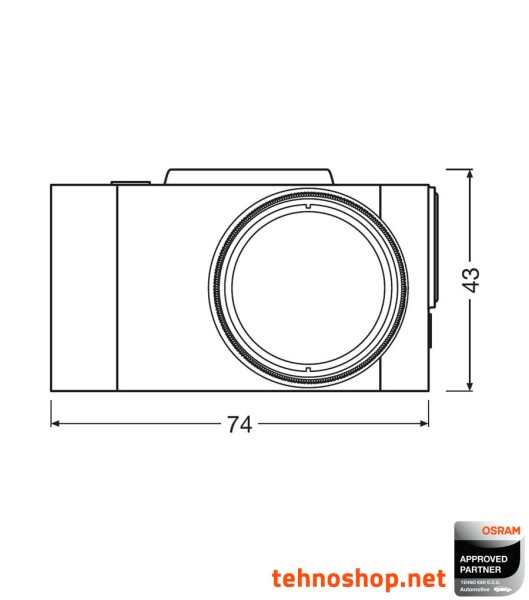 DASH AVTO KAMERA ZA SNEMANJE VOŽNJE OSRAM ROADSIGHT20