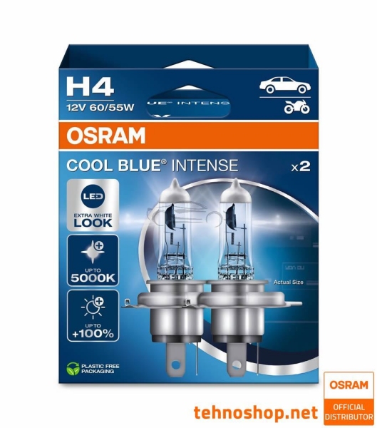 ŽARNICA OSRAM HALOGEN H4 64193CBN-2HB COOL BLUE INTENSE 60/55W 12V P43t 2HB