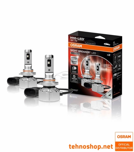 LED BULBS OSRAM NIGHT BREAKER SMART H10 9145DWNBSM-2HB 12V PY20d 2HB