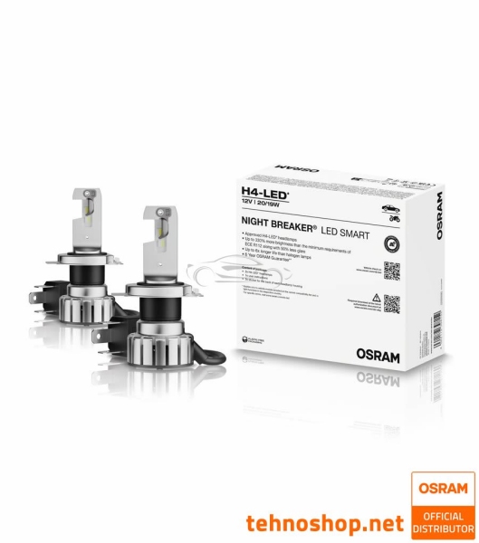 LED ŽARNICE OSRAM NIGHT BREAKER SMART H4 64193DWNBSM 12V P43t BUN