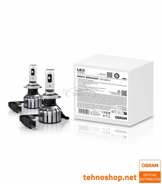 LED BULBS OSRAM NIGHT BREAKER LED H7 GEN2 64210DWNBG2 12V PX26d