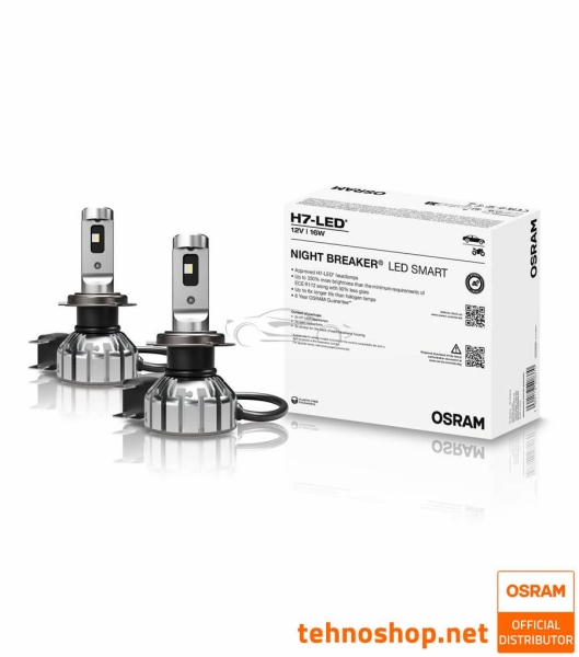 LED ŽARNICE OSRAM NIGHT BREAKER SMART H7 64210DWNBSM 12V PX26d BUN