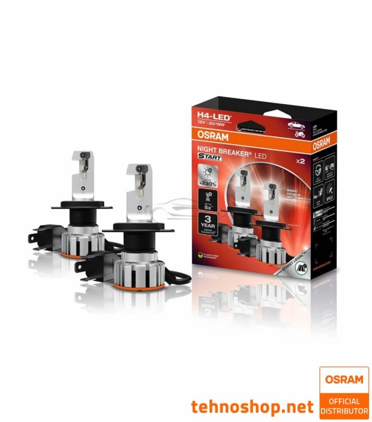 LED ŽARNICE OSRAM NIGHT BREAKER START H4 64193DWNBST-2HB 12V P43t 2HB