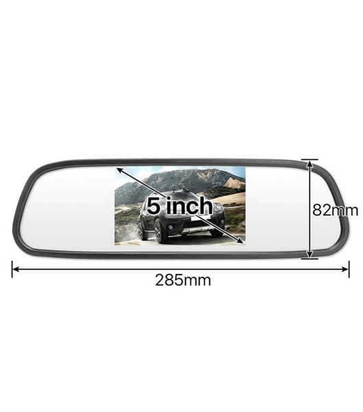 LCD DISPLAY 5-inch MONITOR AHD GYAHD500 IN REARVIEW MIRROR