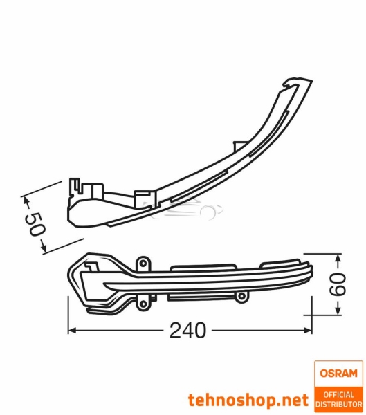 LED DINAMIČNI SMEROKAZ OSRAM LEDriving® - WHITE EDITION LEDMI 5F0 WT S FS1