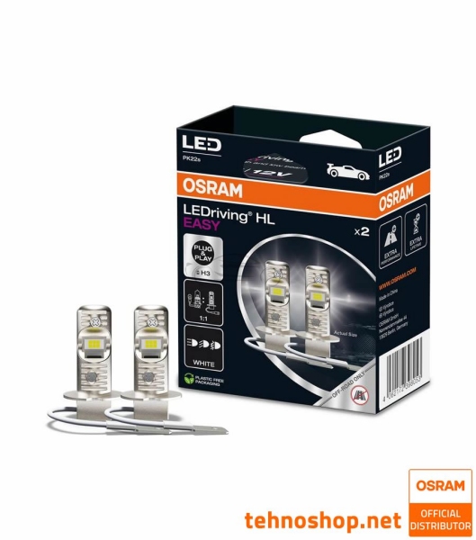 LED ŽARNICE H3 OSRAM LEDriving HL EASY 64151DWESY-2HB 12V PK22s 2HB