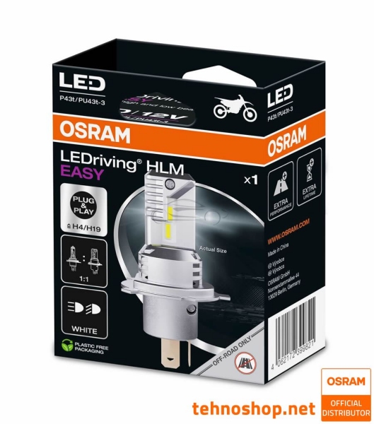 LED ŽARNICA H4/H19 OSRAM LEDriving HL EASY 64193DWESY-1BL 12V P43t 1BL