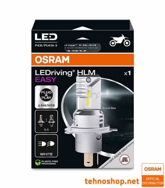 LED ŽARNICA H4/H19 OSRAM LEDriving HL EASY 64193DWESY-1BL 12V P43t 1BL