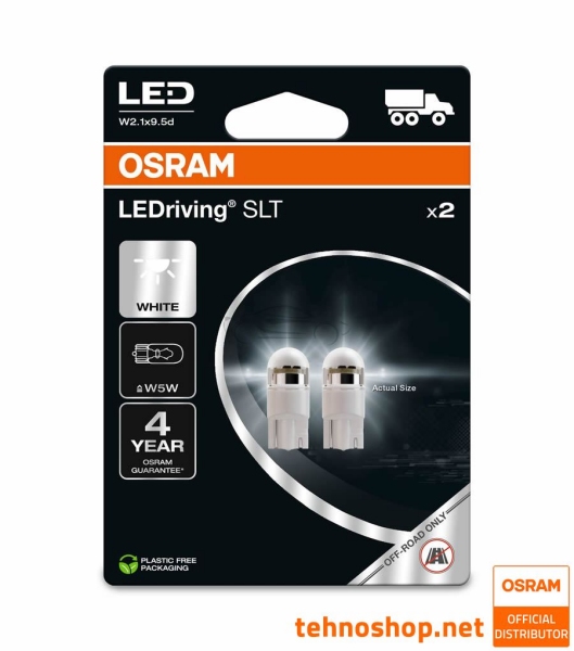 LED ŽARNICA OSRAM W5W LEDriving SLT 2845DWP-2BL 1W 24V W2.1X9.5d 2BL