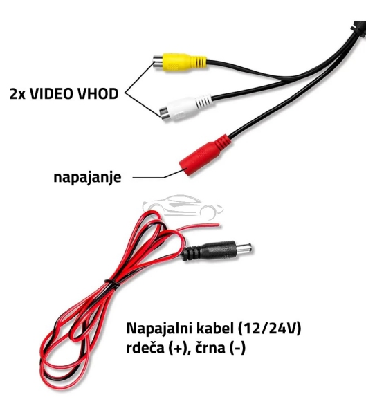 AHD MONITOR ZA VZVRATNO KAMERO LCD WIRD772AHD 7