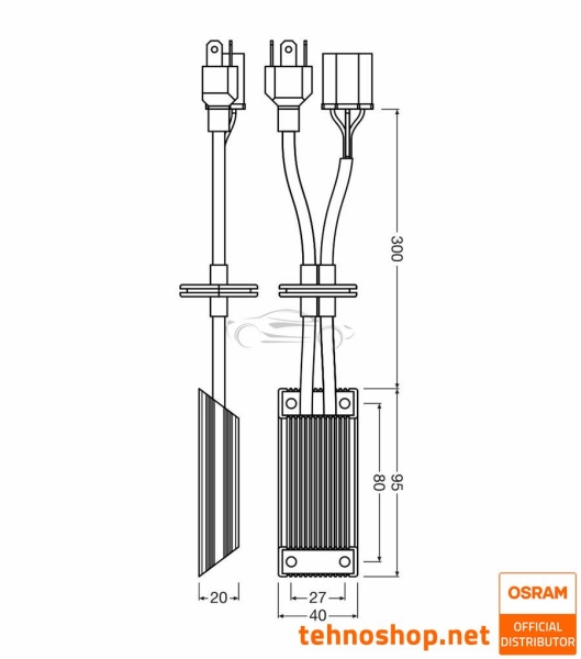 DEKODER OSRAM SMART CANBUS ZA LED H4 NIGHT BREAKER LED LEDSC04-2HB