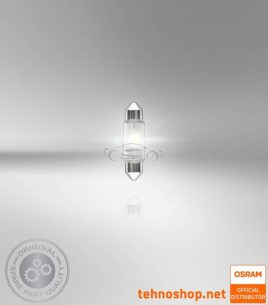 ŽARNICA OSRAM 10W 6411-2BL ORIGINAL 12V SV8.5-8 41mm 2BL