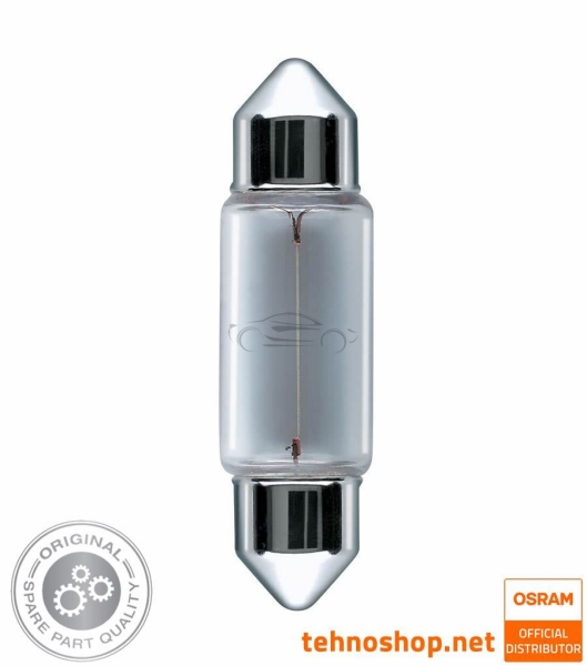 BULB OSRAM 10W 6411-2BL ORIGINAL 12V SV8.5-8 41mm 2BL