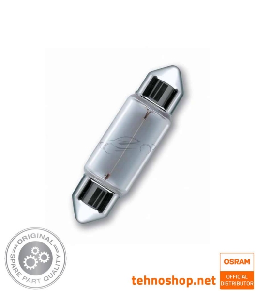 ŽARNICA OSRAM 10W 6438-2BL ORIGINAL 12V SV8.5-8 31mm 2BL