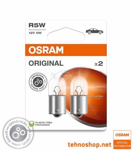 ŽARNICA OSRAM R5W 5007-2BL ORIGINAL 12V BA15S 2BL