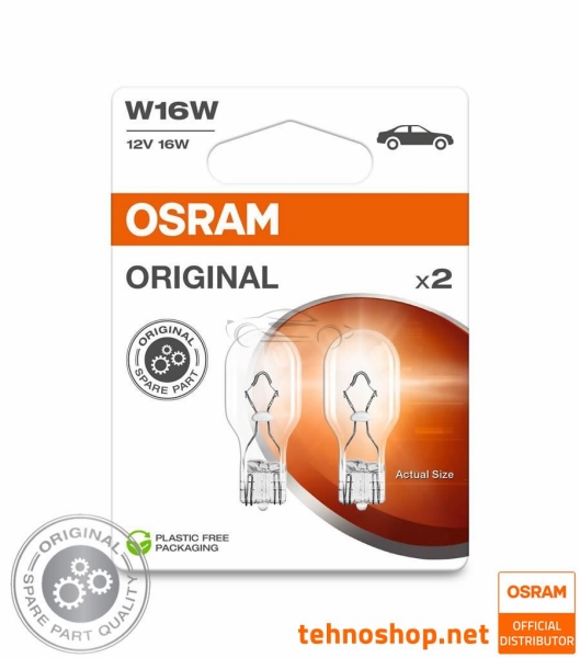 ŽARNICA OSRAM W16W 921-2BL ORIGINAL 12V W2.1X9.5d 2BL