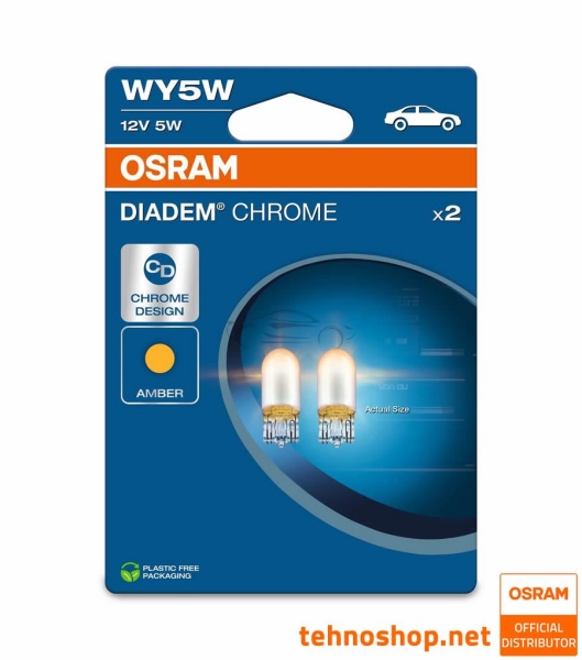 ŽARNICA OSRAM WY5W 2827DC-2BL DIADEM CHROME W2.1x9.5d 2BL