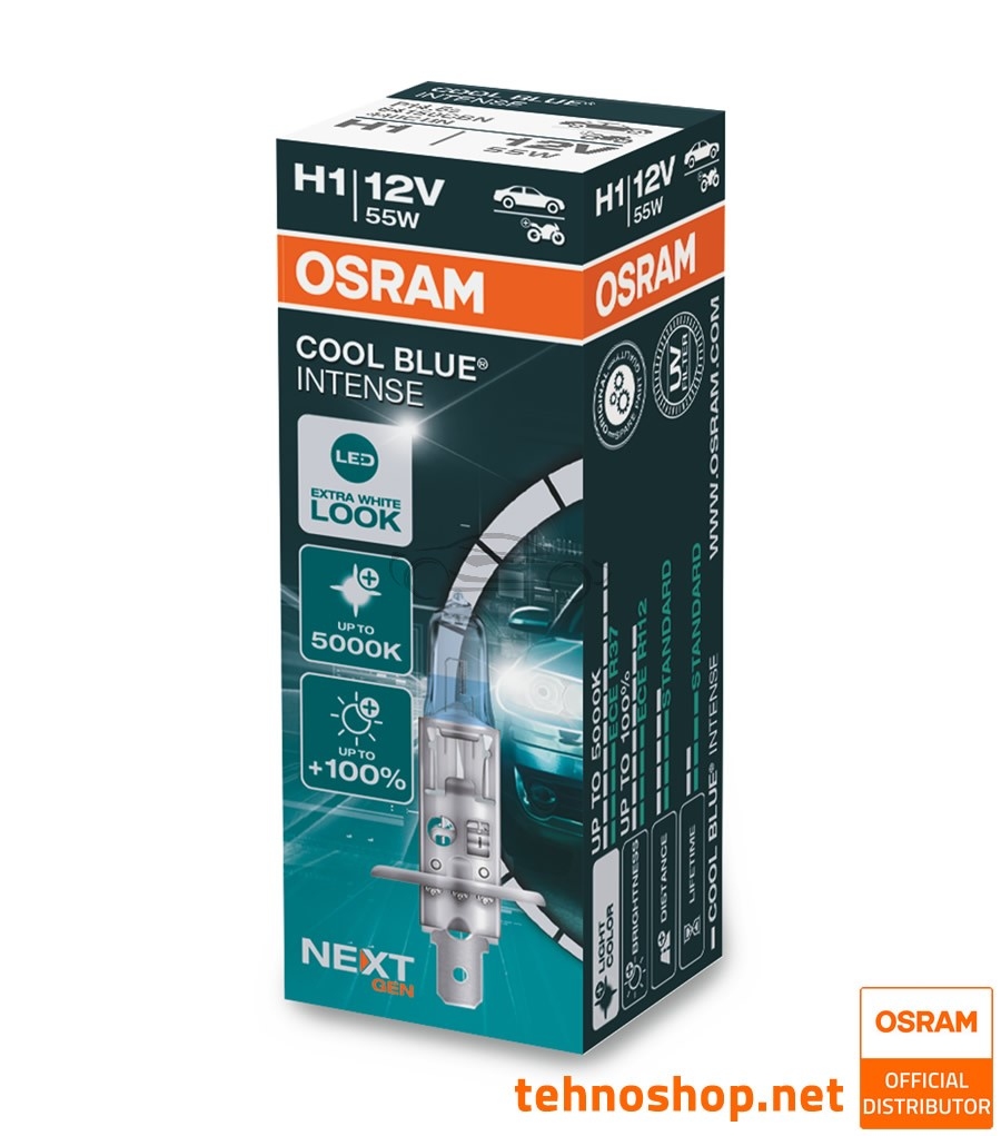 H1: Osram 64150CBN Cool Blue Intense NEXT Gen Halogen Bulbs – HID