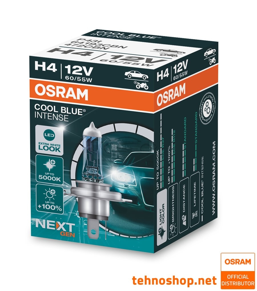 Kit Halógeno Osram 64193CB 9003 HB2 H4 12V 60/55W 4200K