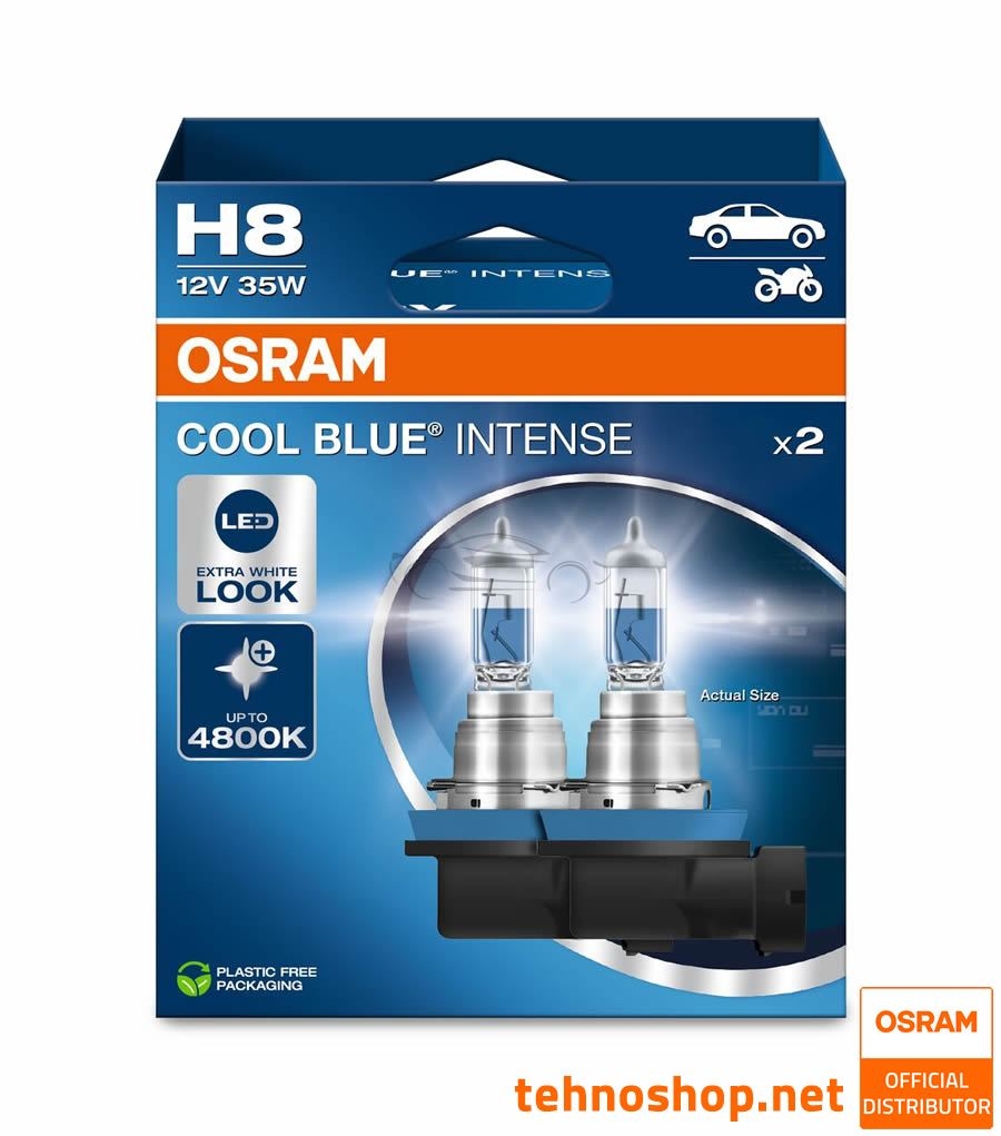 OSRAM HALOGEN BULB H8 64212CBN-2HB COOL BLUE INTENSE 35W 12V PGJ19-1 2HB