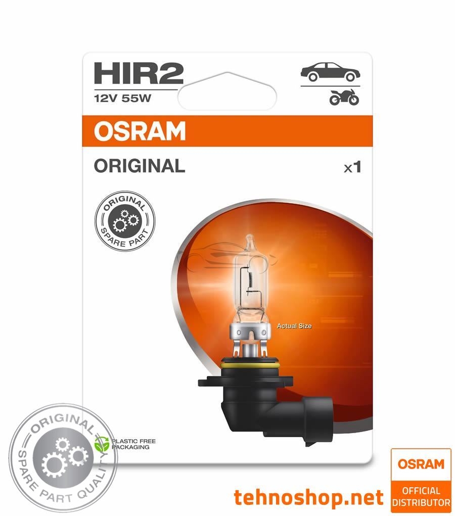 ŽARNICA OSRAM HALOGEN HIR2 9012-1BL ORIGINAL 55W 12V PX22d 1BL