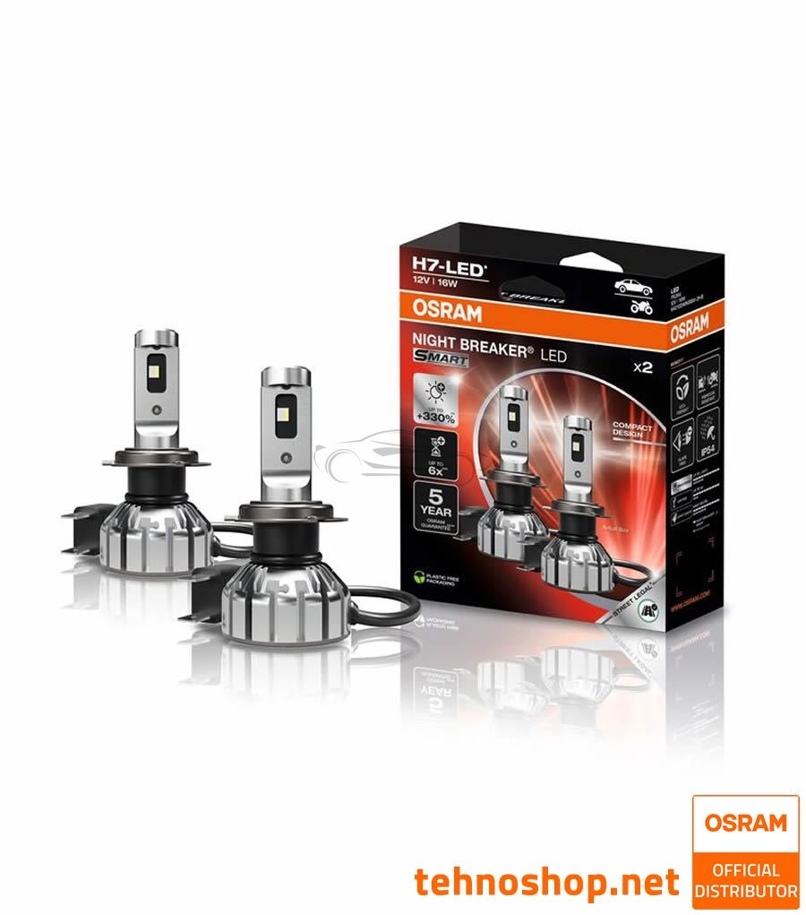 LED ŽARNICE OSRAM NIGHT BREAKER SMART H7 64210DWNBSM 12V PX26d BUN