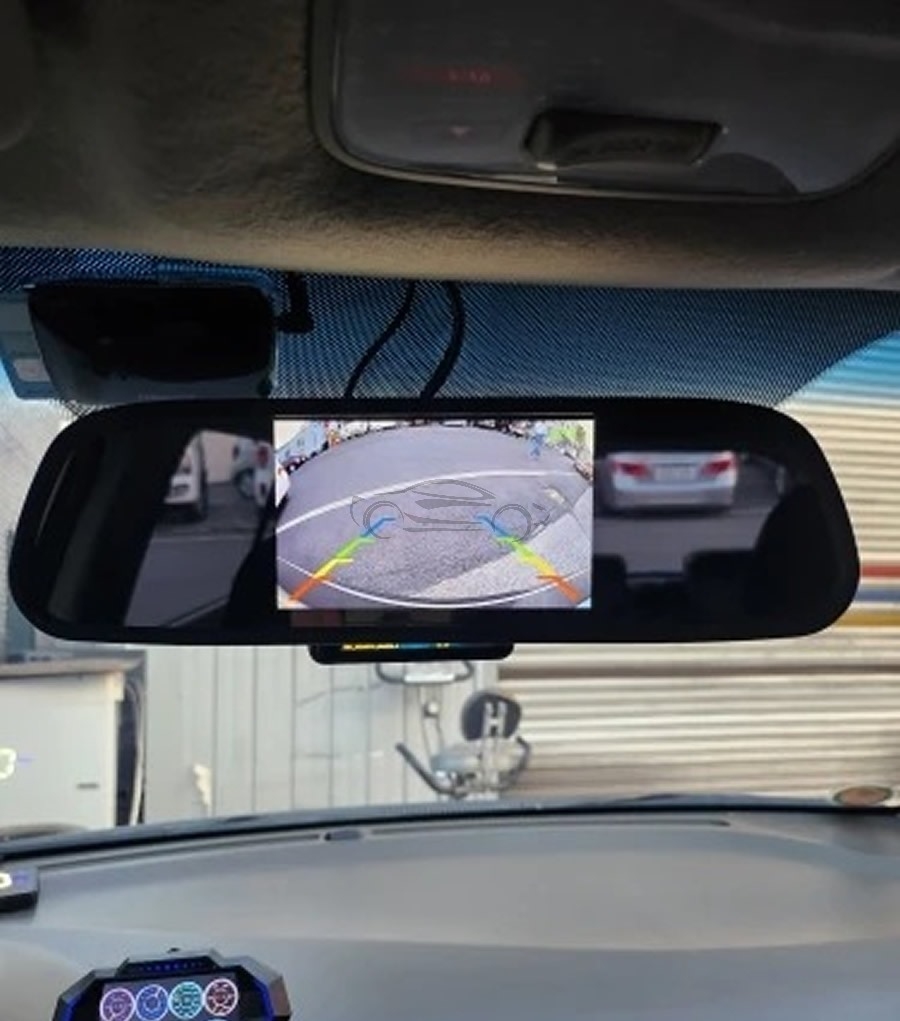 LCD DISPLAY 5-inch MONITOR AHD GYAHD500 IN REARVIEW MIRROR