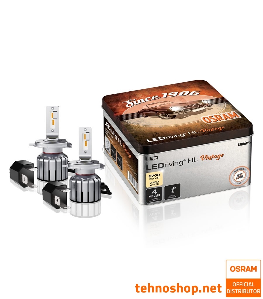 LED BULB SET OSRAM H4/H19/R2 LEDriving® HL VINTAGE 12V 14/14W 64193DWVNT-2MB