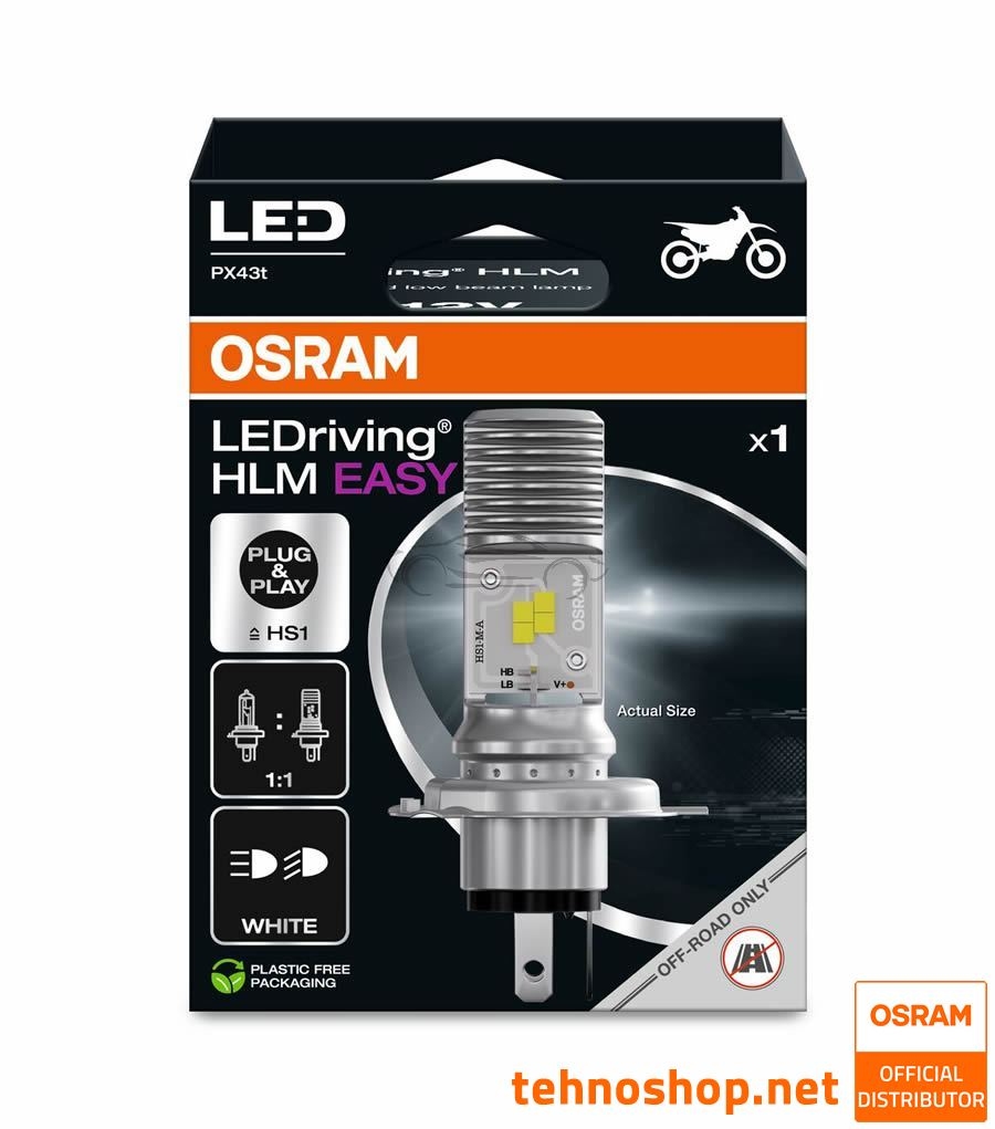 LED ŽARNICA OSRAM HS1 LEDriving HLM EASY 12V 6/5W 64185DWESY-1HB PX43t 1HB