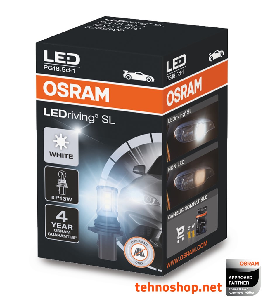 OSRAM LEDriving STANDARD P21W 3W 6000K •