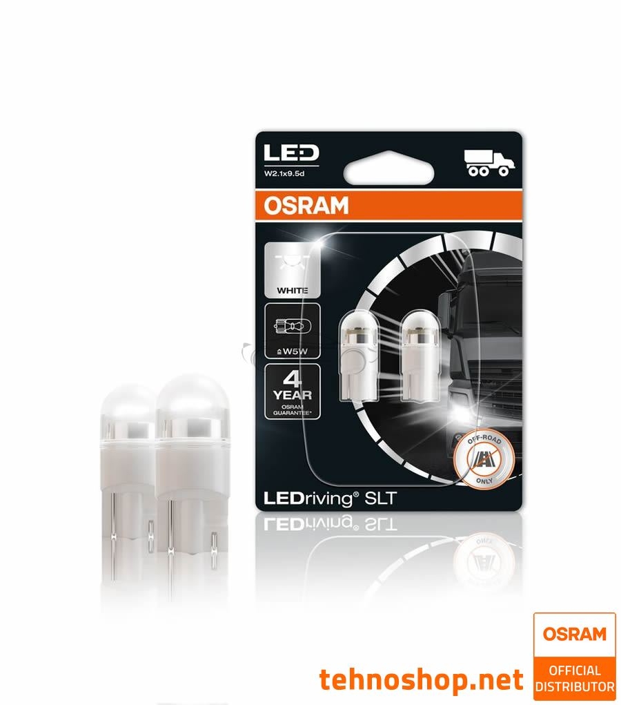 LED BULB OSRAM LEDriving SLT W5W 2845DWP-02B 1W 24V W2.1X9.5d