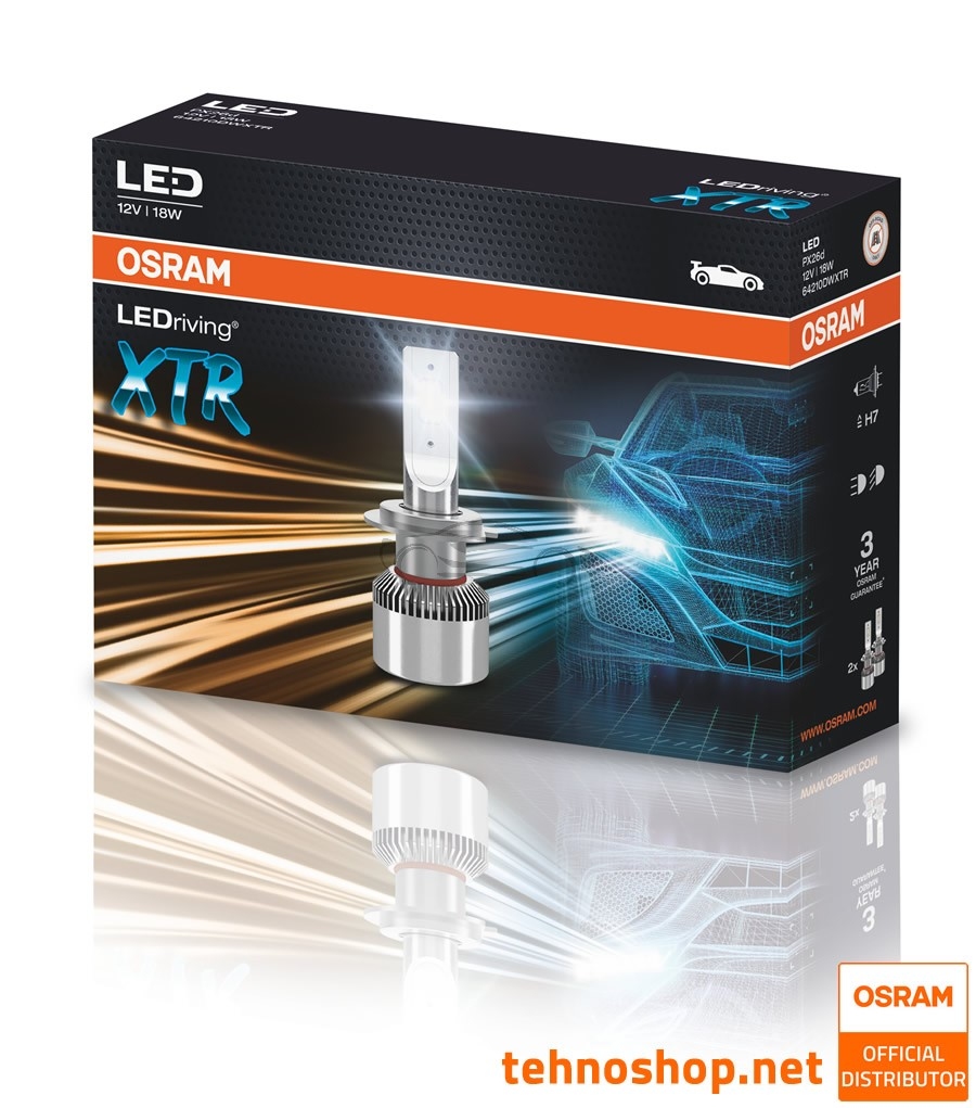 LED HEADLIGHT BULB OSRAM LEDriving® XTR H7 64210DWXTR LED 12V